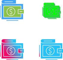 Wallet Icon Design vector