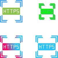 Https Icon Design vector