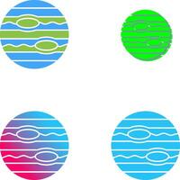 Neptune Icon Design vector