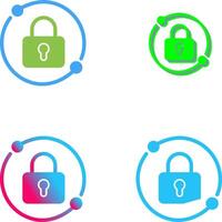 Pad Lock Icon Design vector