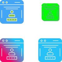 Password Icon Design vector