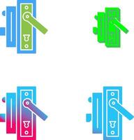 Door Handle Icon Design vector