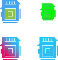 Sd Card Icon Design vector