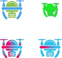 Camera Drone Icon Design vector