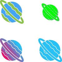 Planet Icon Design vector