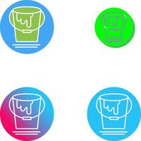 Paint Bucket Icon Design vector