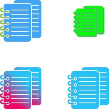 diseño de icono de notas vector