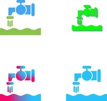 agua casa icono diseño vector