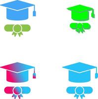 Graduation Hat Icon Design vector