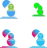 Chick Icon Design vector