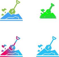 Digging Icon Design vector