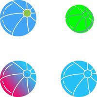 Beach Ball Icon Design vector