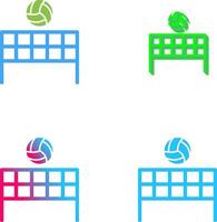 Beach Volleyball Icon Design vector