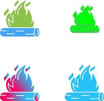 Bonfire Icon Design vector