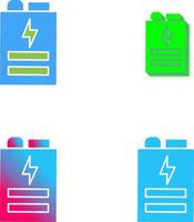 Battery Icon Design vector