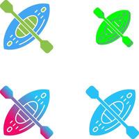 Kayak Icon Design vector