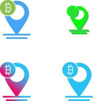 Bitcoin Placeholder Icon Design vector