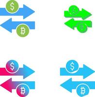 Money Exchange Icon Design vector