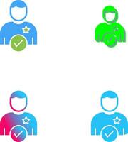 Candidate Icon Design vector