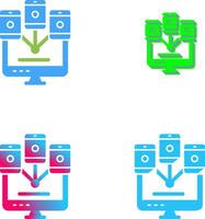 Computer Networks Icon Design vector