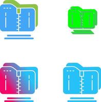 Compressed Icon Design vector