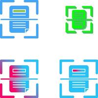 Scan Icon Design vector