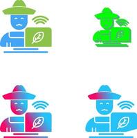 Farmer Icon Design vector