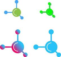 Molecule Icon Design vector
