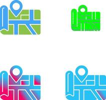 Map Icon Design vector