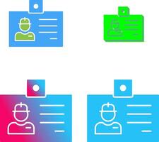 Identity Card Icon Design vector