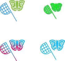 mariposa receptor icono diseño vector