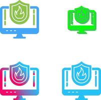 Firewall Icon Design vector