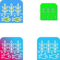 Hydroponic Icon Design vector