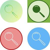 Unique Magnifier Icon Design vector