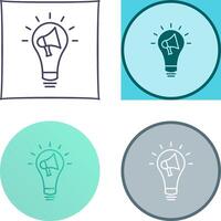 Marketing Idea Icon Design vector