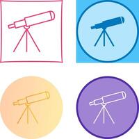 diseño de icono de telescopio vector