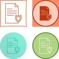 Private Document Icon Design vector
