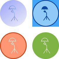 Unique Umbrella Stand Icon Design vector