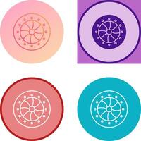 Unique Optical Diaphram Icon Design vector