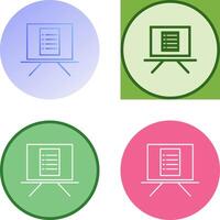 Unique Notice Board Icon Design vector