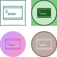 Unique Console Icon Design vector