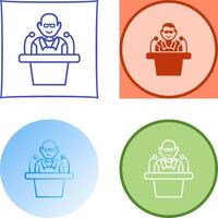 Unique Lecture Icon Design vector