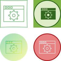 Unique Settings Icon Design vector