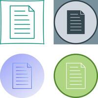 Unique Document Icon Design vector