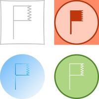 Unique Flag Icon Design vector