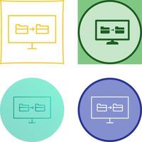 Unique File Sharing Icon Design vector