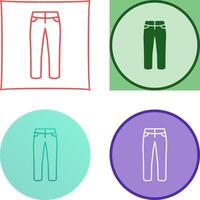 Trousers Icon Design vector