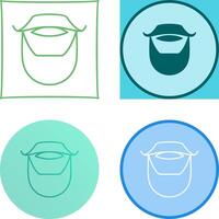 Beard and Moustache Icon Design vector