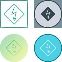 High Voltage Icon Design vector