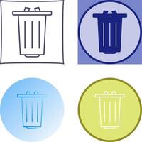 diseño de icono de basura vector